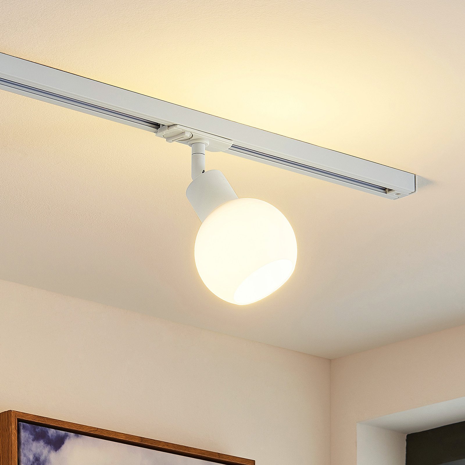 Linaro Round Skinnespot E14 Hvit - Lindby