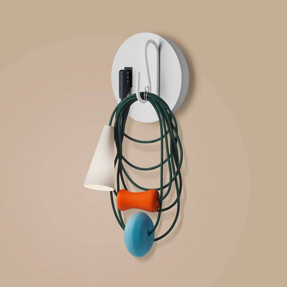 Foscarini Filo Vägglampa Teodora, flerfärgad från Foscarini