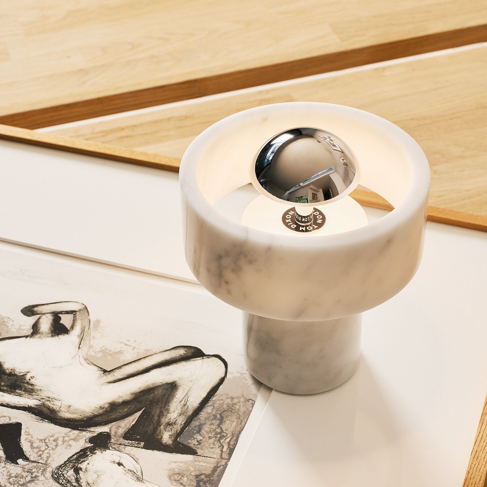 Stone Portable Table Lamp Silver - Tom Dixon