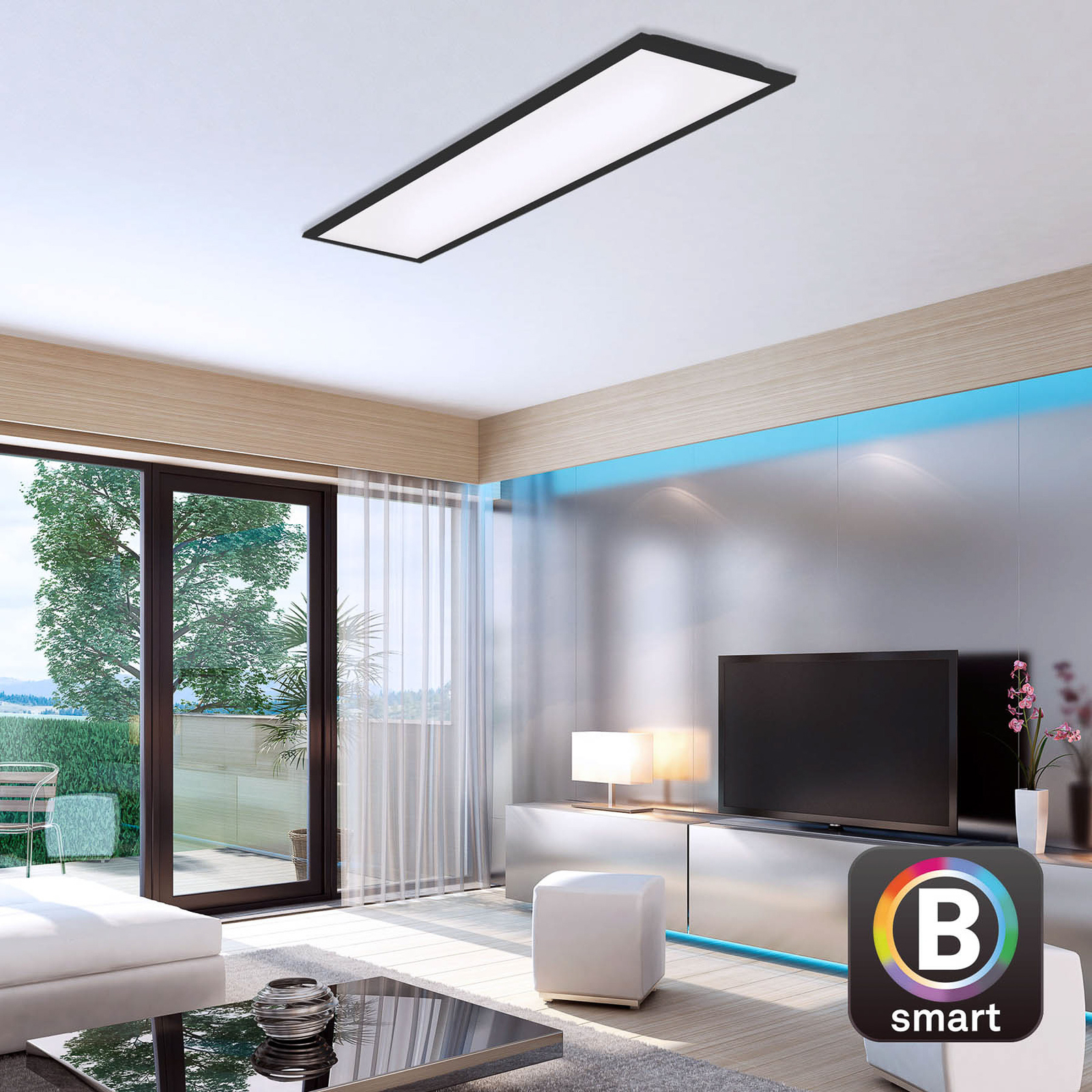 LED лампа за таван Piatto S WiFi Bluetooth CCT дистанционно управление