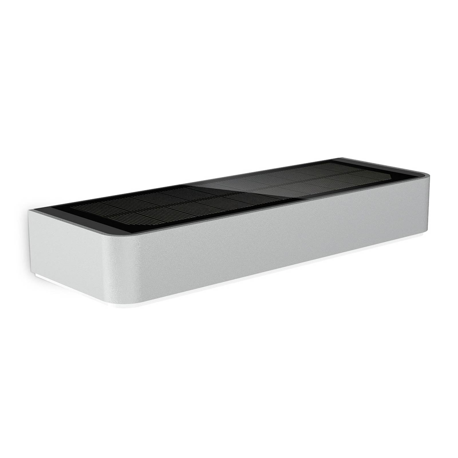 Steinel STEINEL XSolar SOL-O LED outdoor wall lamp, aluminium, glass, 0.07 W, W: 24.2 cm, H: 3.8 cm