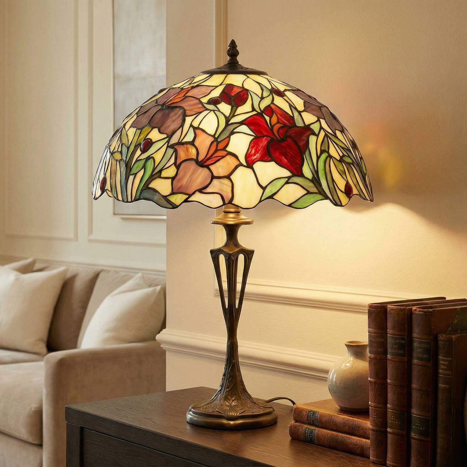 Artistar Lampe à poser Athina de style Tiffany