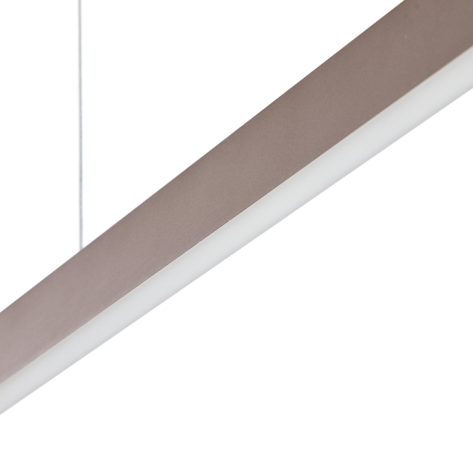 Lucande Smart LED závesné svetlo Mylosh, káva, CCT, Tuya