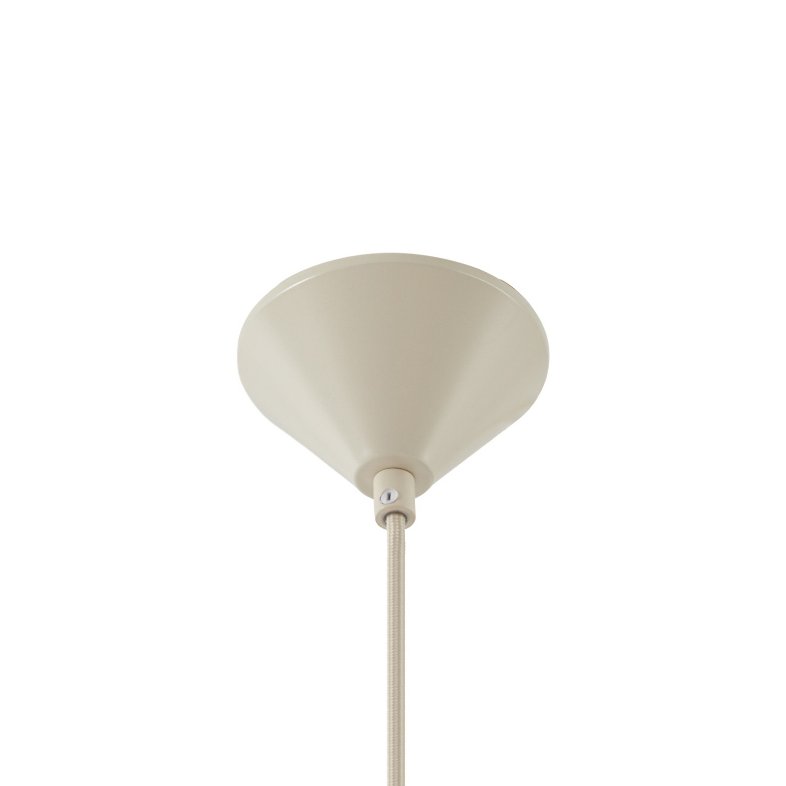 Lampada a sospensione Clarence, Ø 40 cm, beige, lino - Lucande Lampada a sospensione Clarence, Ø 40 cm, beige, lino - Lucande