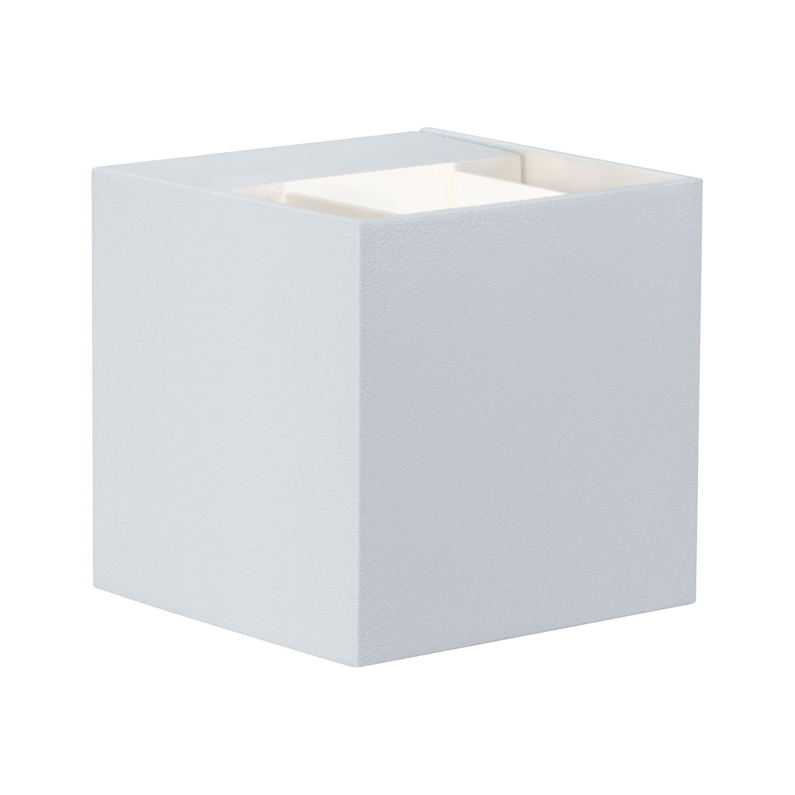 Paulmann Cybo udendørs LED-væglampe, 8x8cm, hvid