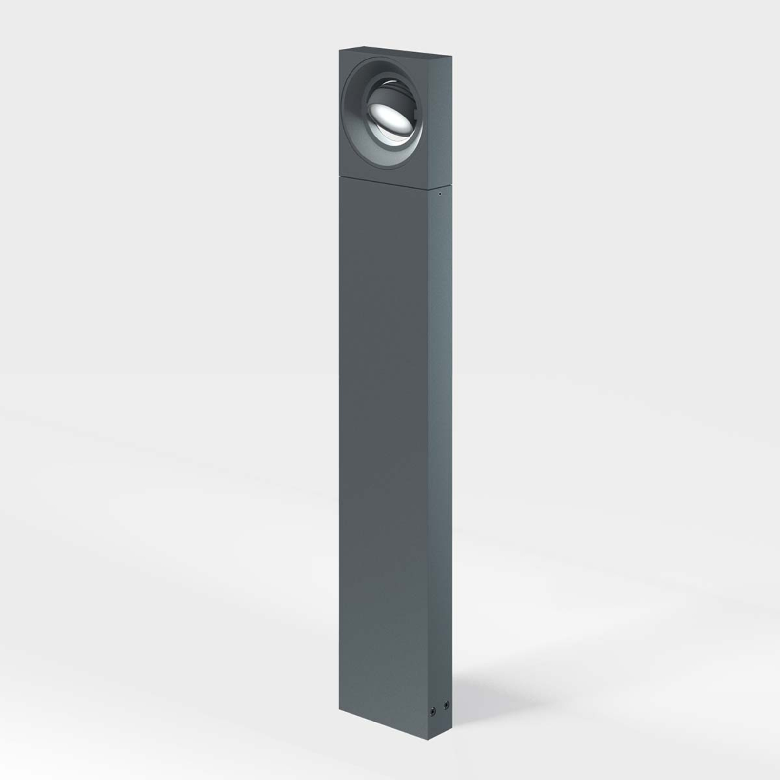 IP44.de Unique LED path light Pip Poller, IP65, die-cast aluminium, tempered glass, 6 W, energy efficiency: A, W: 14 cm, H: 80 cm