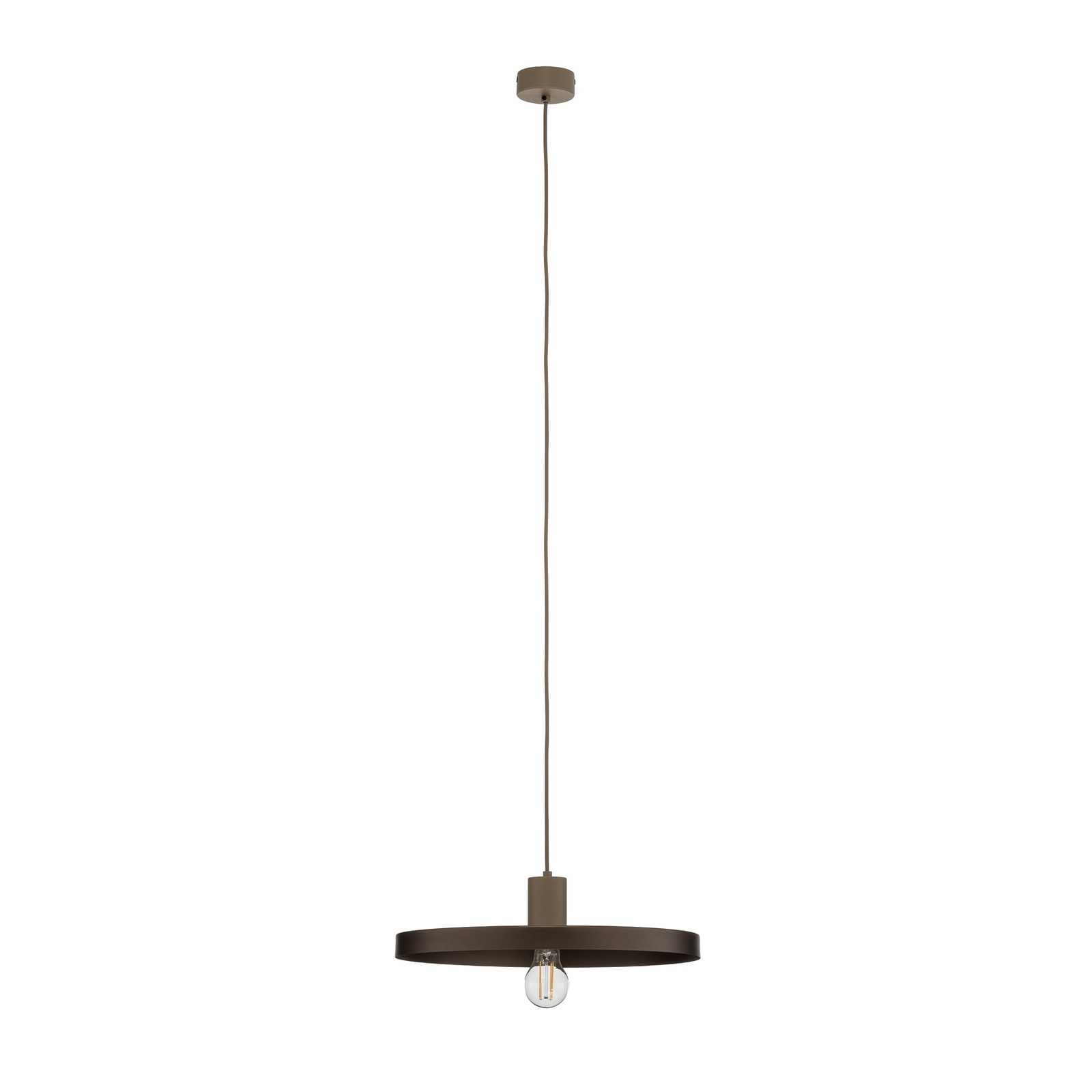 Pendelleuchte Sila, braun/sand, Metall, Ø 45 cm, E27 Pendelleuchte Sila, braun/sand, Metall, Ø 45 cm, E27