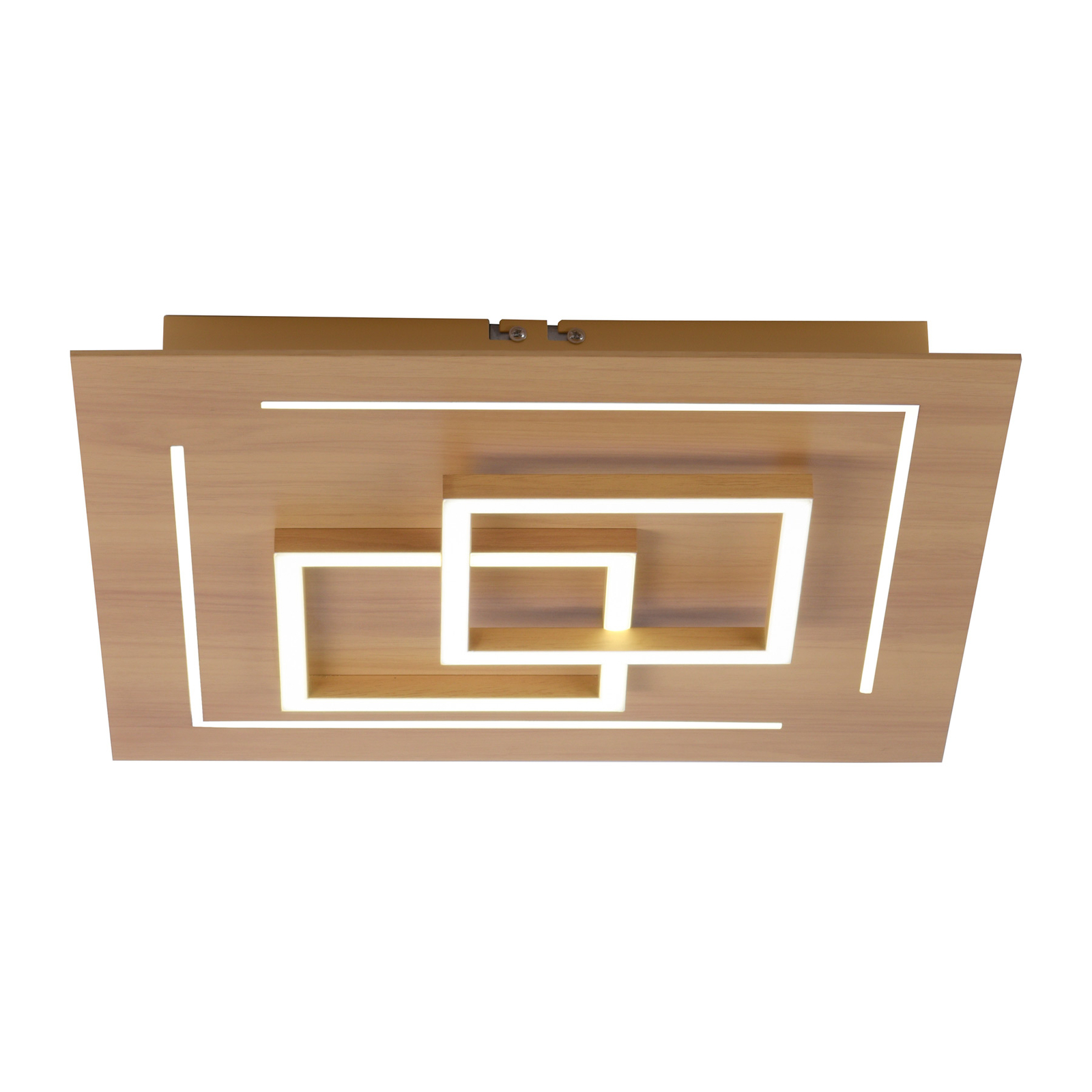 Paul Neuhaus Q-LINEA plafón LED, madera 40 cm