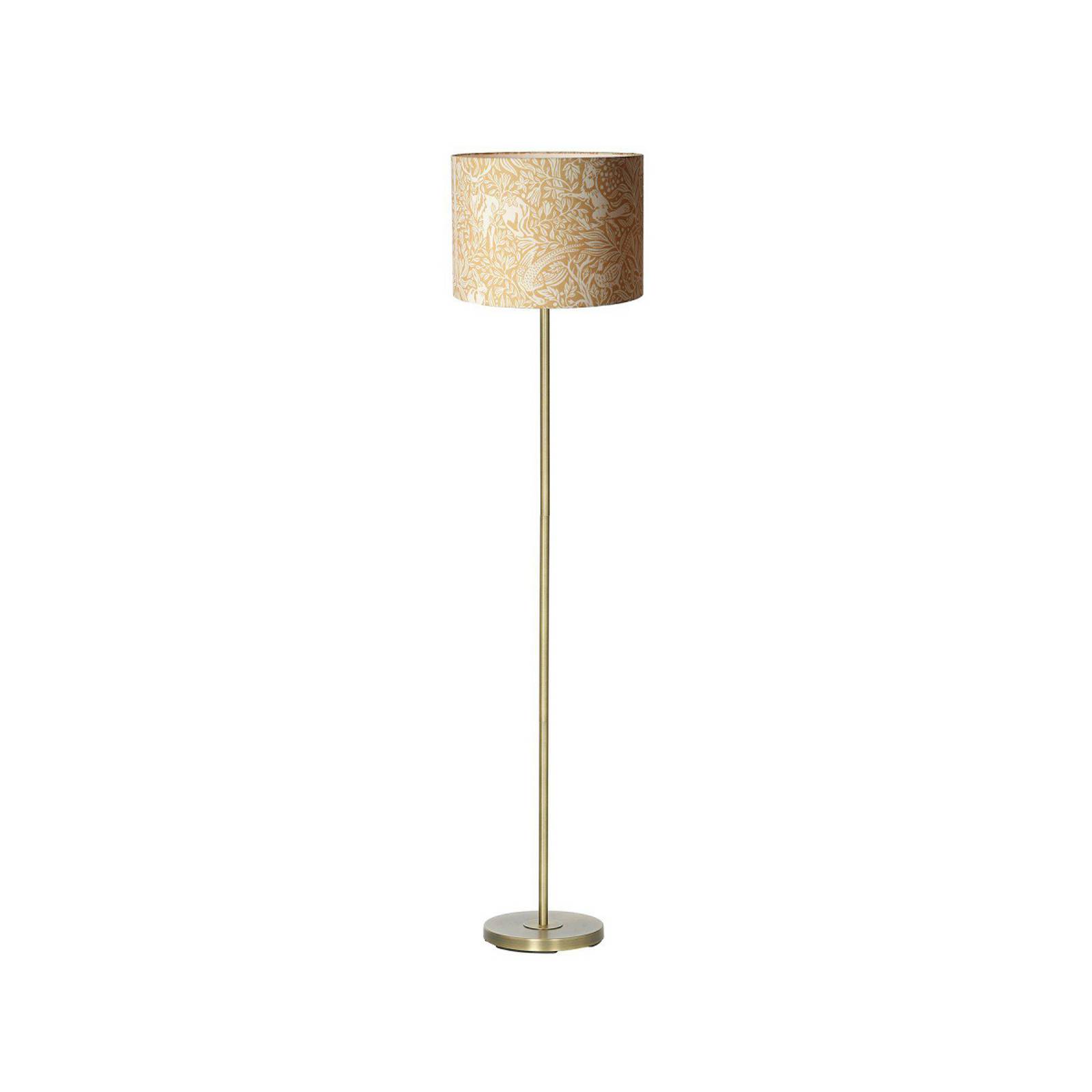 Stehleuchte Amy, gelb/gold, Höhe 150 cm, Textil, E27