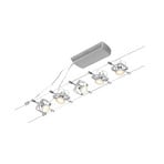 Wire Mac II cable lighting system, 5-bulb, 5 m chrome - Paulmann