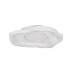 Plafoniera LED Nube, bianca, metallo, CCT, telecomando