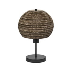 LEDVANCE Kulová stolní lampa, hnědá, vlnitá lepenka, ocel, E27