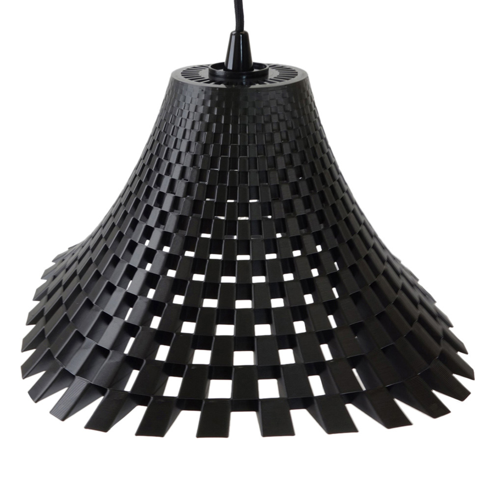 Design-hanglamp Flechtwerk in trechtervorm