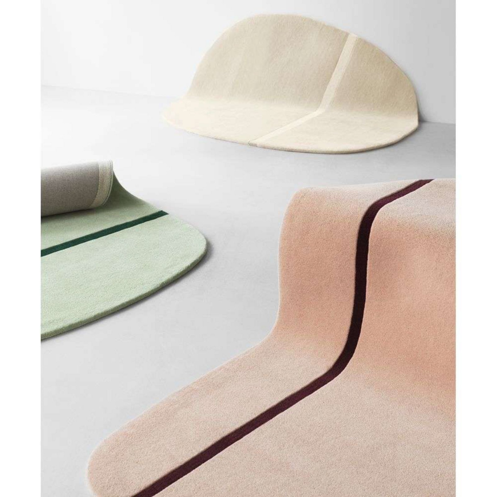 Oona Rug 140x140 Mint - Normann Copenhagen