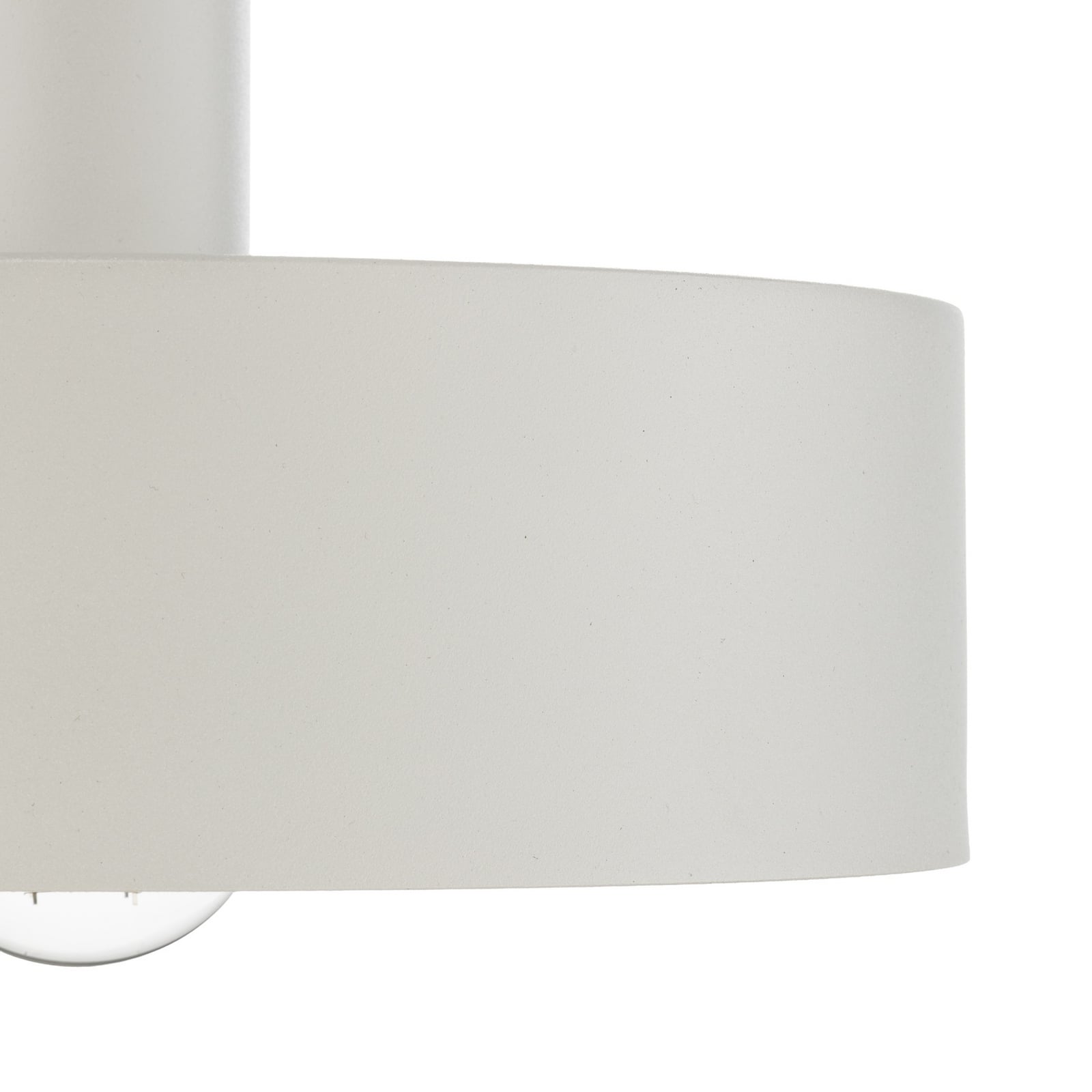 Vitrum round pendant light, white, cylindrical, Ø 27 cm