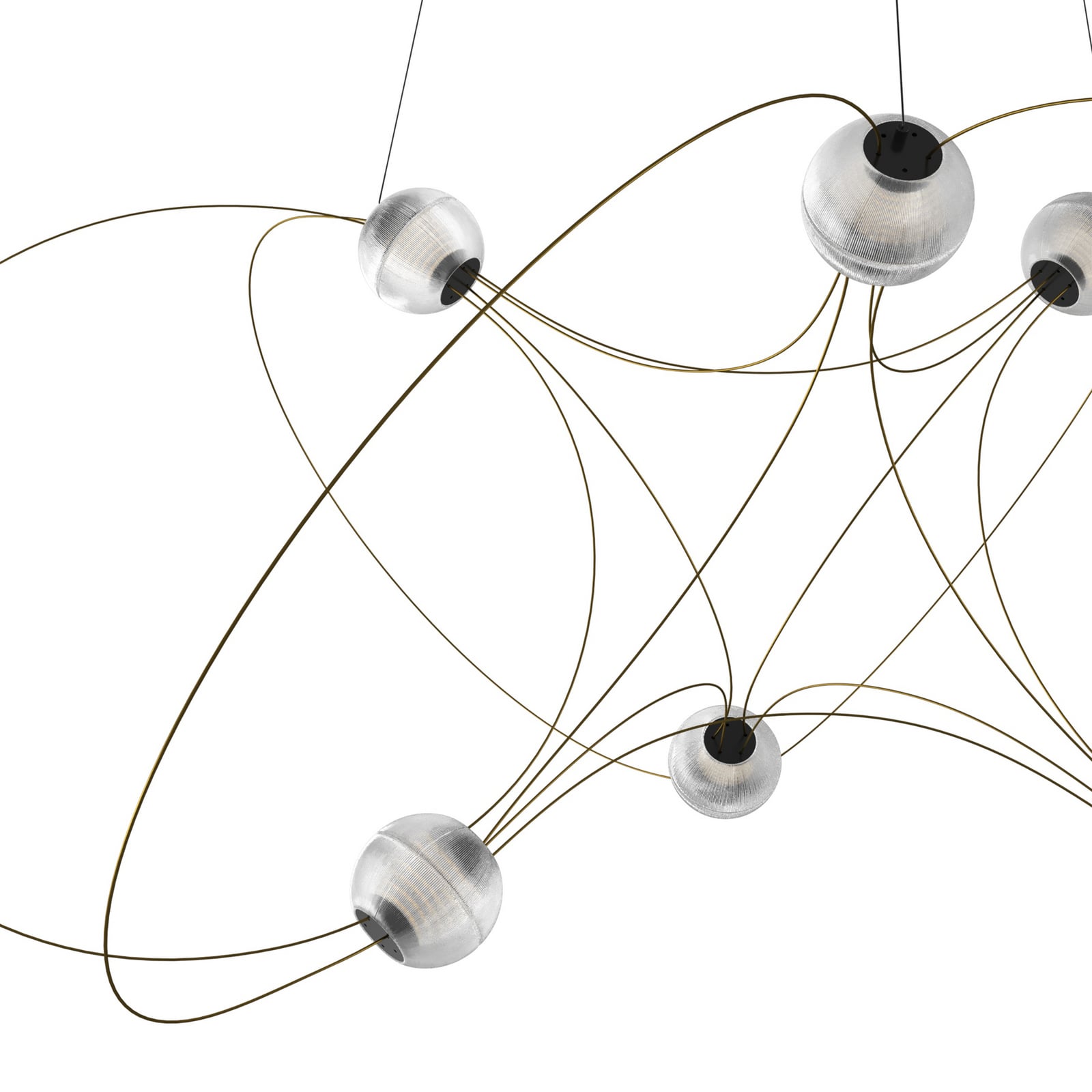 Munari 6 Pendant Light (PRE-ASSEMBLED) Gold - DCW Munari 6 Pendant Light (PRE-ASSEMBLED) Gold - DCW