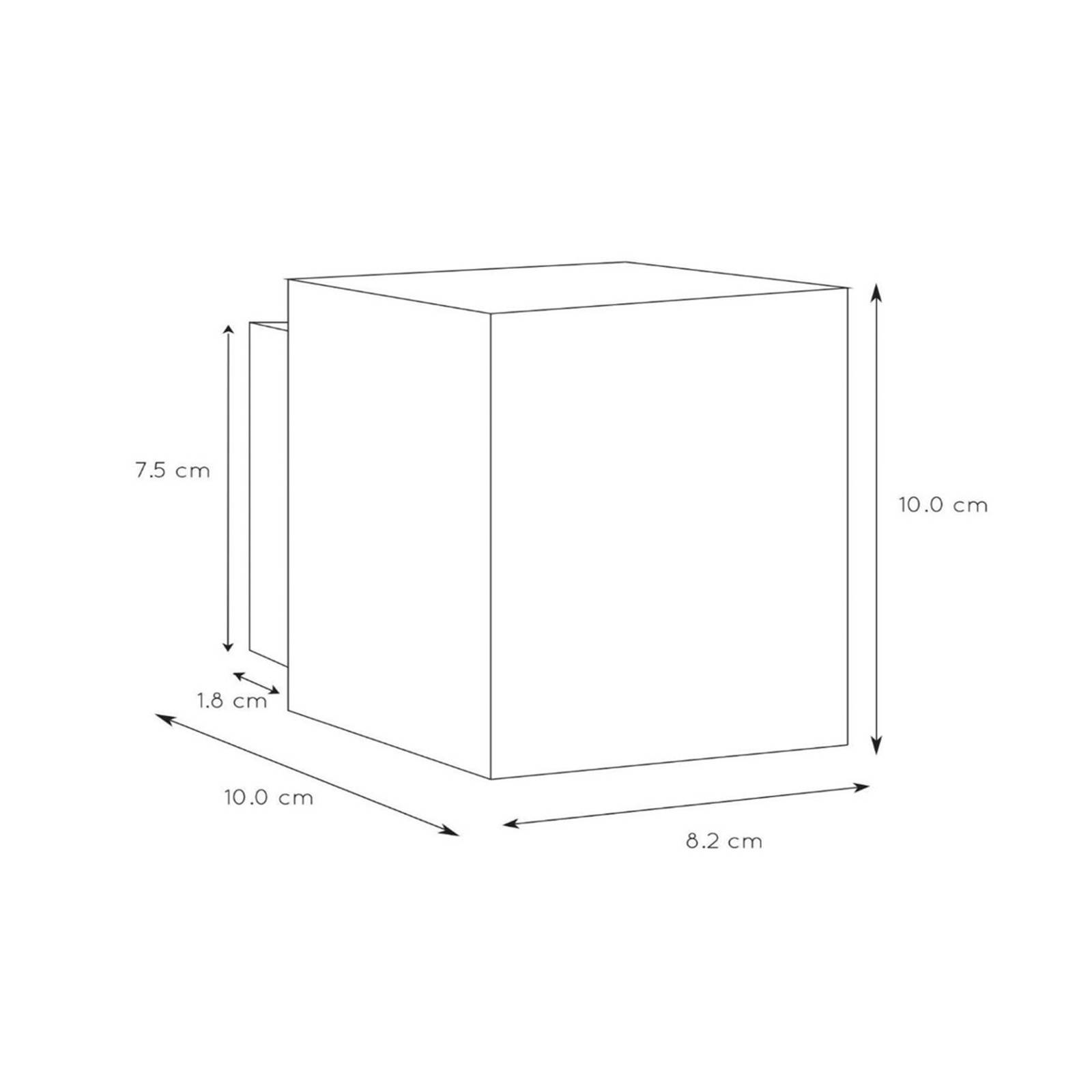 Kinkiet Xera, biały, 10 cm, up/downlight, aluminium