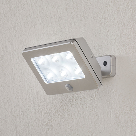 Sensor-utomhusvägglampa Lero med batteridrift