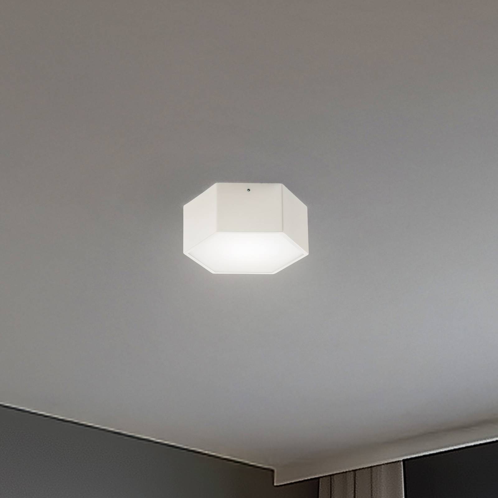 LED-Deckenleuchte Libre, cremeweiß, Stahl, 3.000 K günstig online kaufen