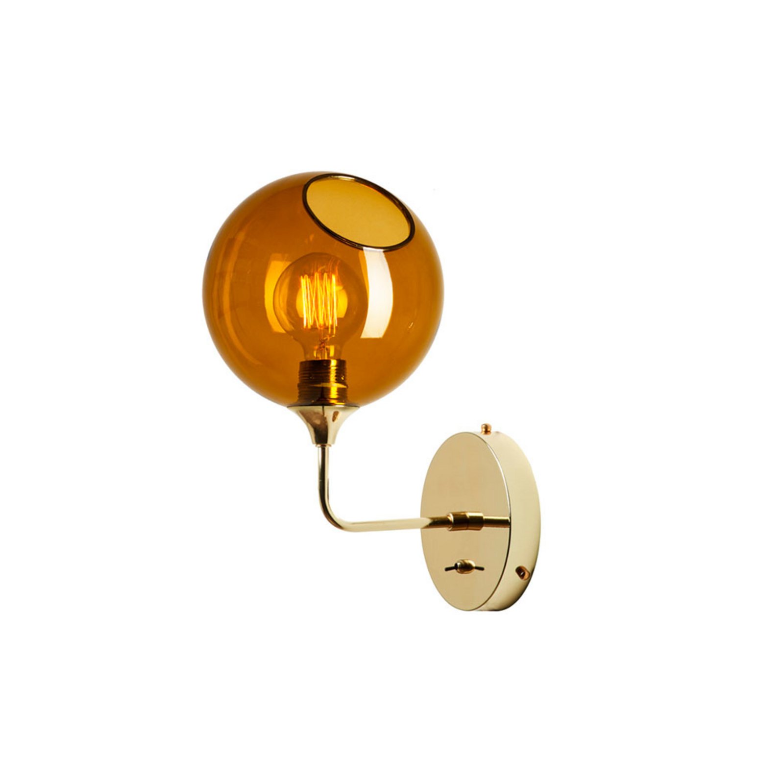 Ballroom The Wall Wall Lamp 37cm Amber - Design By Us