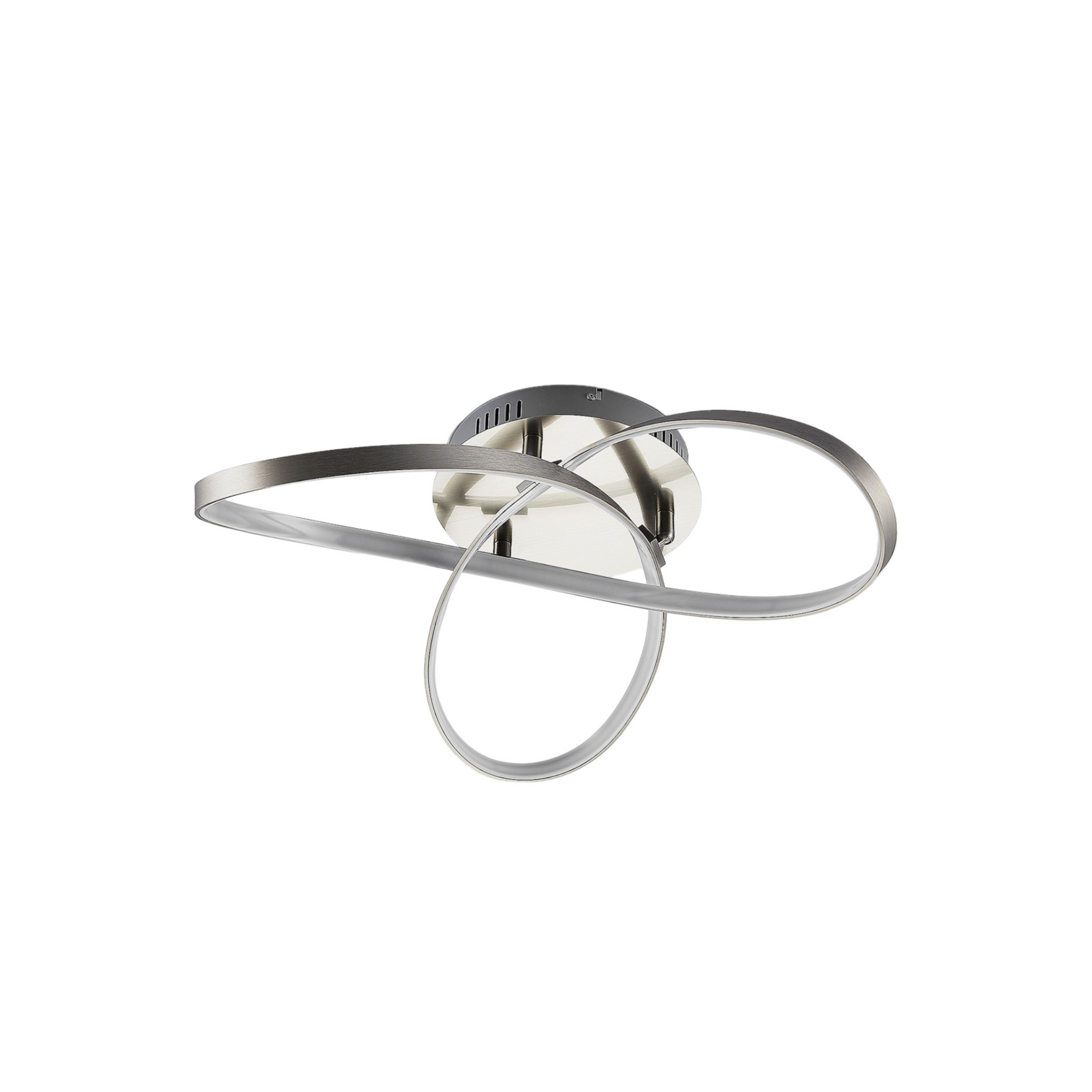 Saliha Plafonnier Nickel/White - Lindby