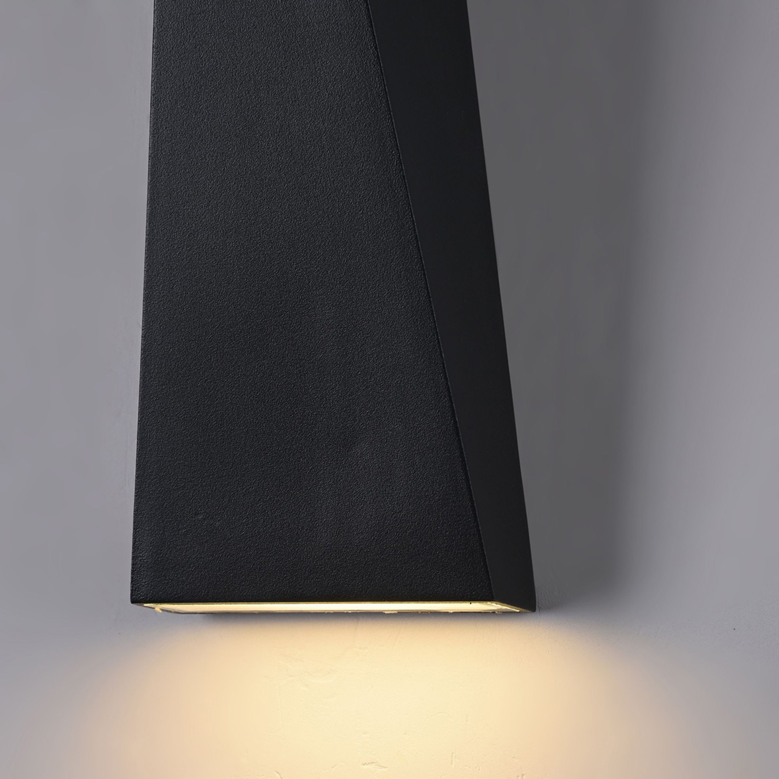 Times Square LED outdoor wall lamp black