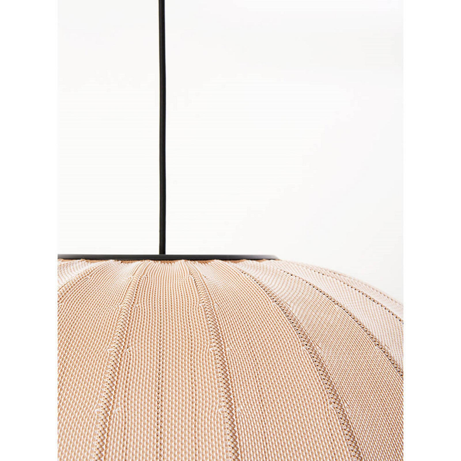 Knit-Wit 75 Round Pendel Sand Stone Made By Hand - Soveværelse - Aluminium