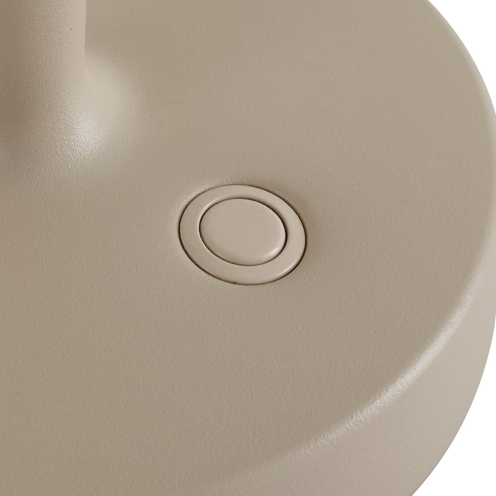Lucande LED-Akku-Kerzenständer Lea, Vase, beige, 28 cm