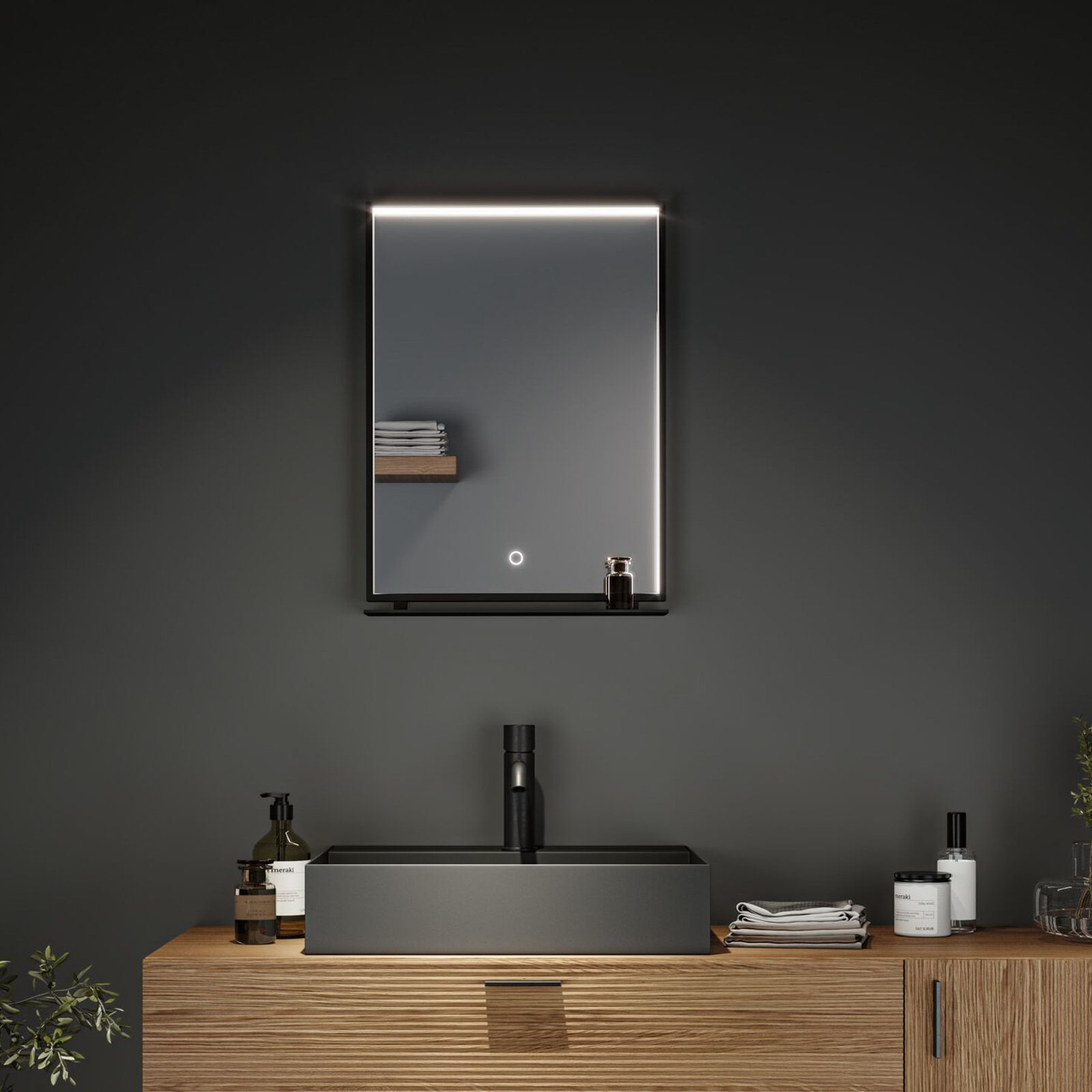 Paulmann Miro LED wall mirror CCT 62x45 backlight