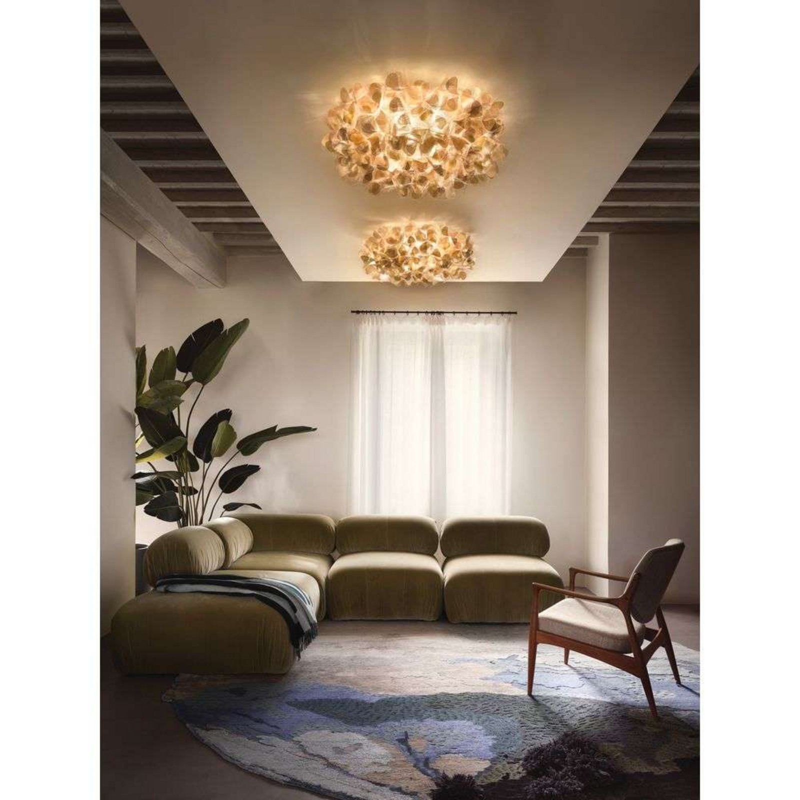 Clizia Ceiling Lamp/Wall Lamp Mama Non Mama Large Gold - Slamp