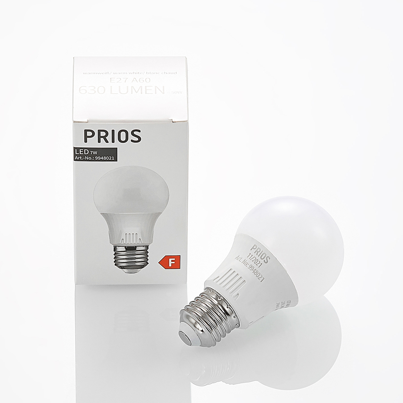 LED bulb E27 A60 7 W white 2,700 K
