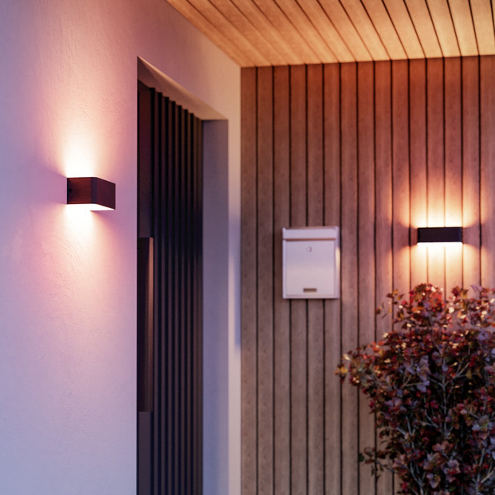 Applique d'extérieur LED intelligente EGLO connect SANIA-Z, noire, IP55 Applique d'extérieur LED intelligente EGLO connect SANIA-Z, noire, IP55