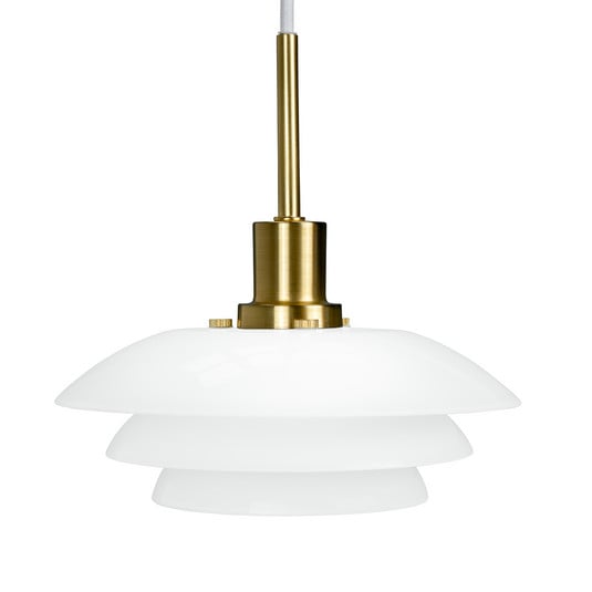 DL20 Taklampa Opal/Brass - Dyberg Larsen