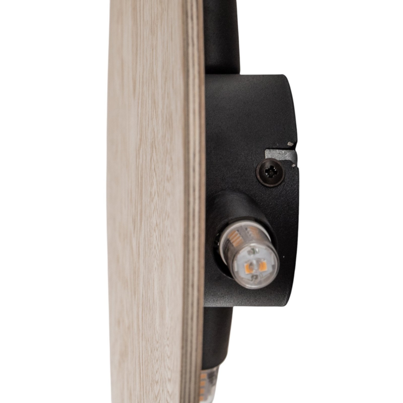 Envostar applique murale Rito, bois clair, Ø 30 cm