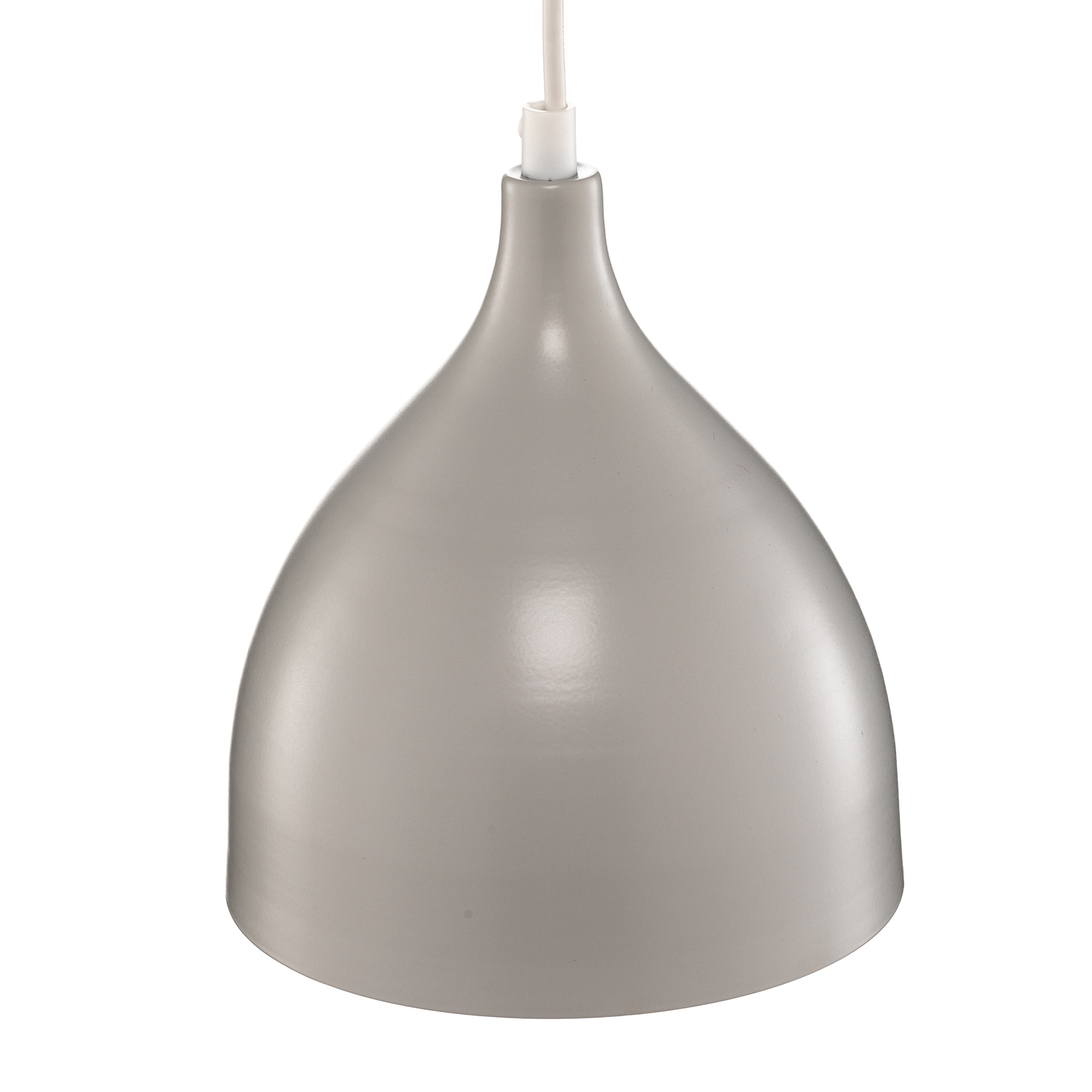 Lámpara colgante Nanu de metal gris claro 1 luz