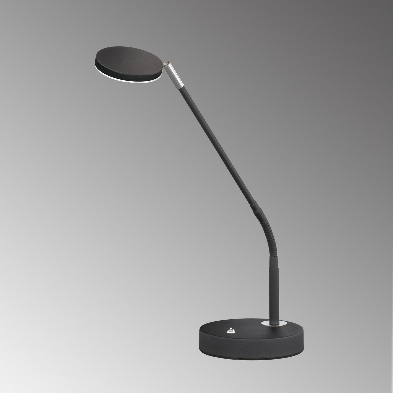 LED stalinis šviestuvas "Lunia", reguliuojamo ryškumo, smėlio juodos