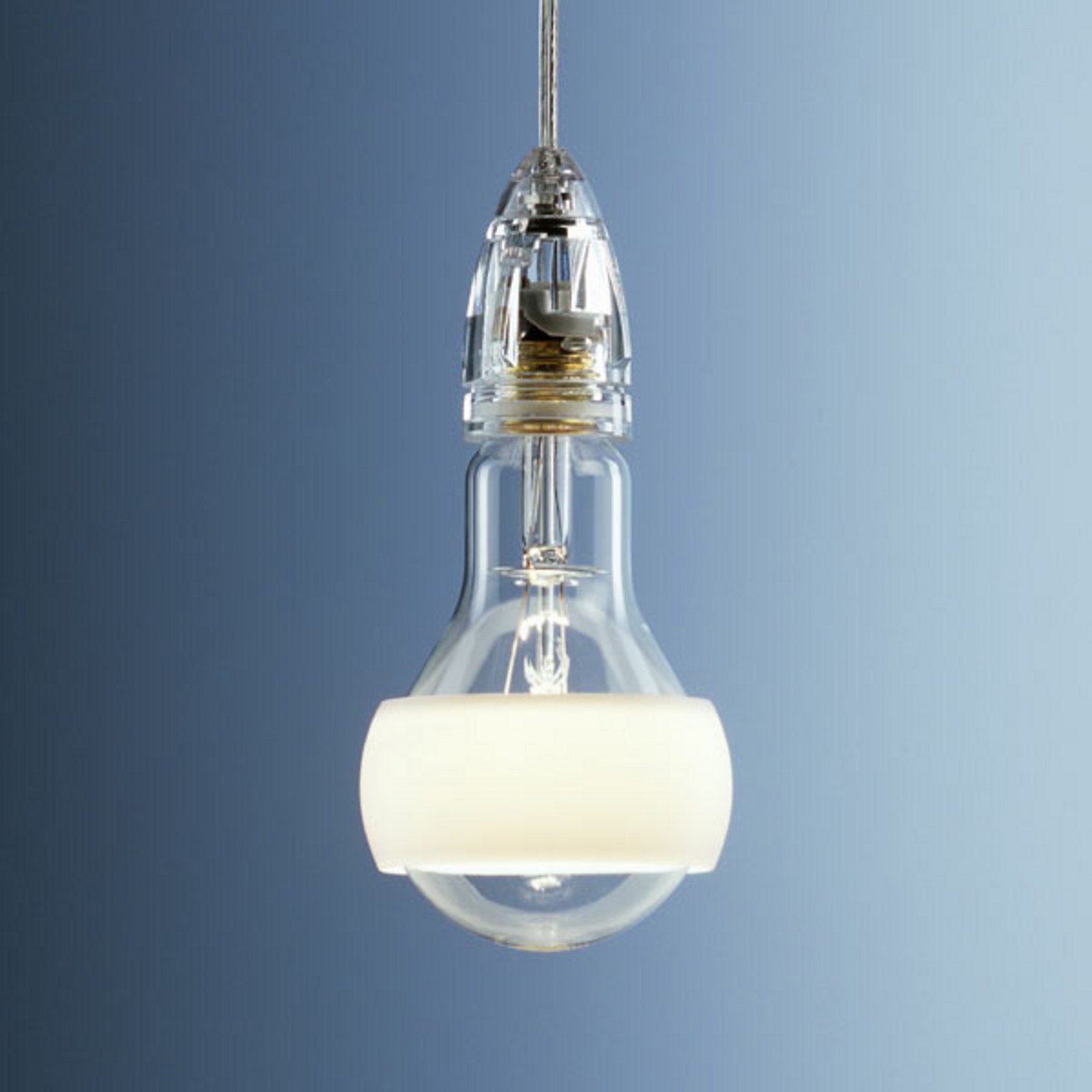 Ingo Maurer Johnny B. Good - lampă pendul - Camera de zi / sufragerie - design - transparent satinat
