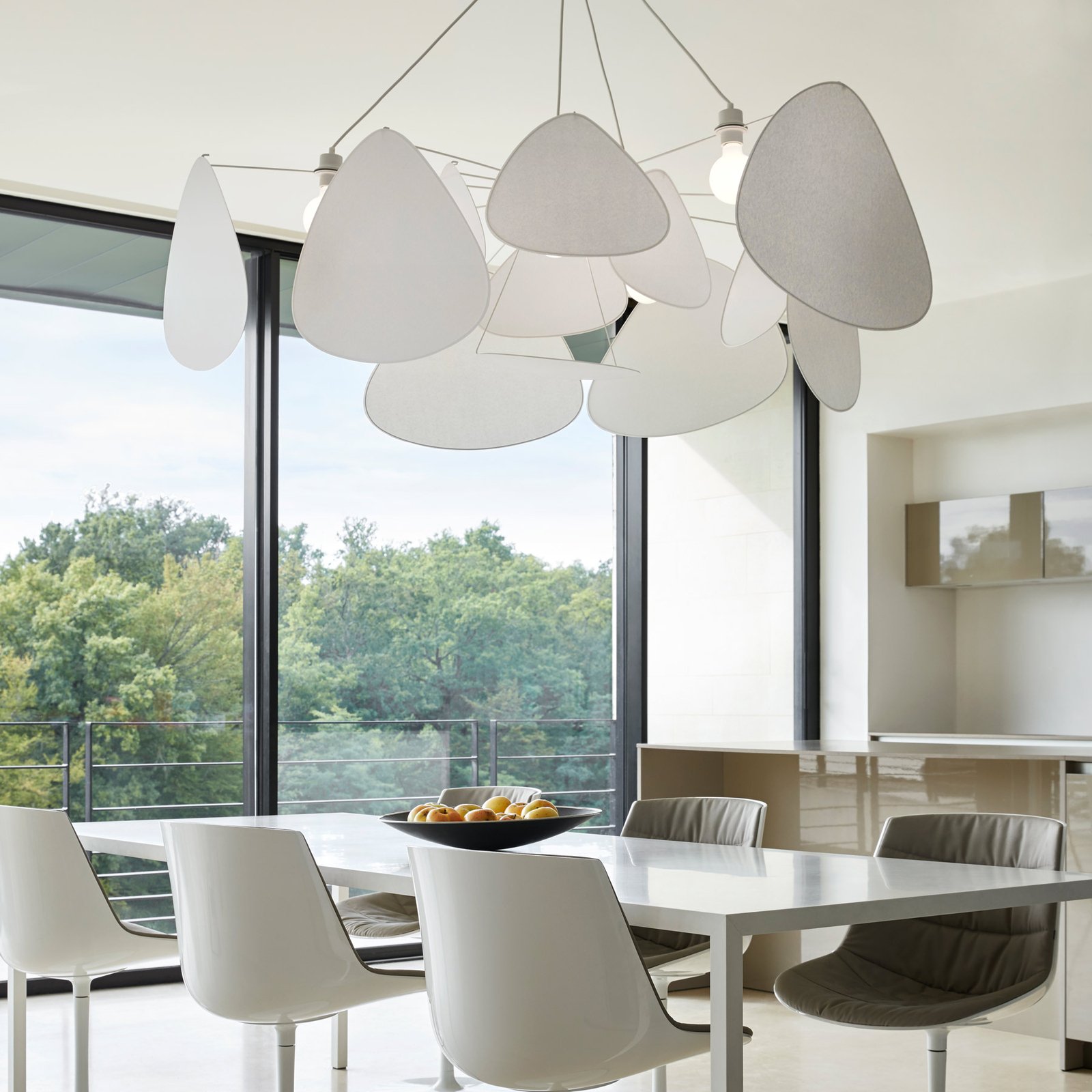 Screen XXL Hängelampe, 90 cm, weiß, Papier - MARKET SET Screen XXL Hängelampe, 90 cm, weiß, Papier - MARKET SET