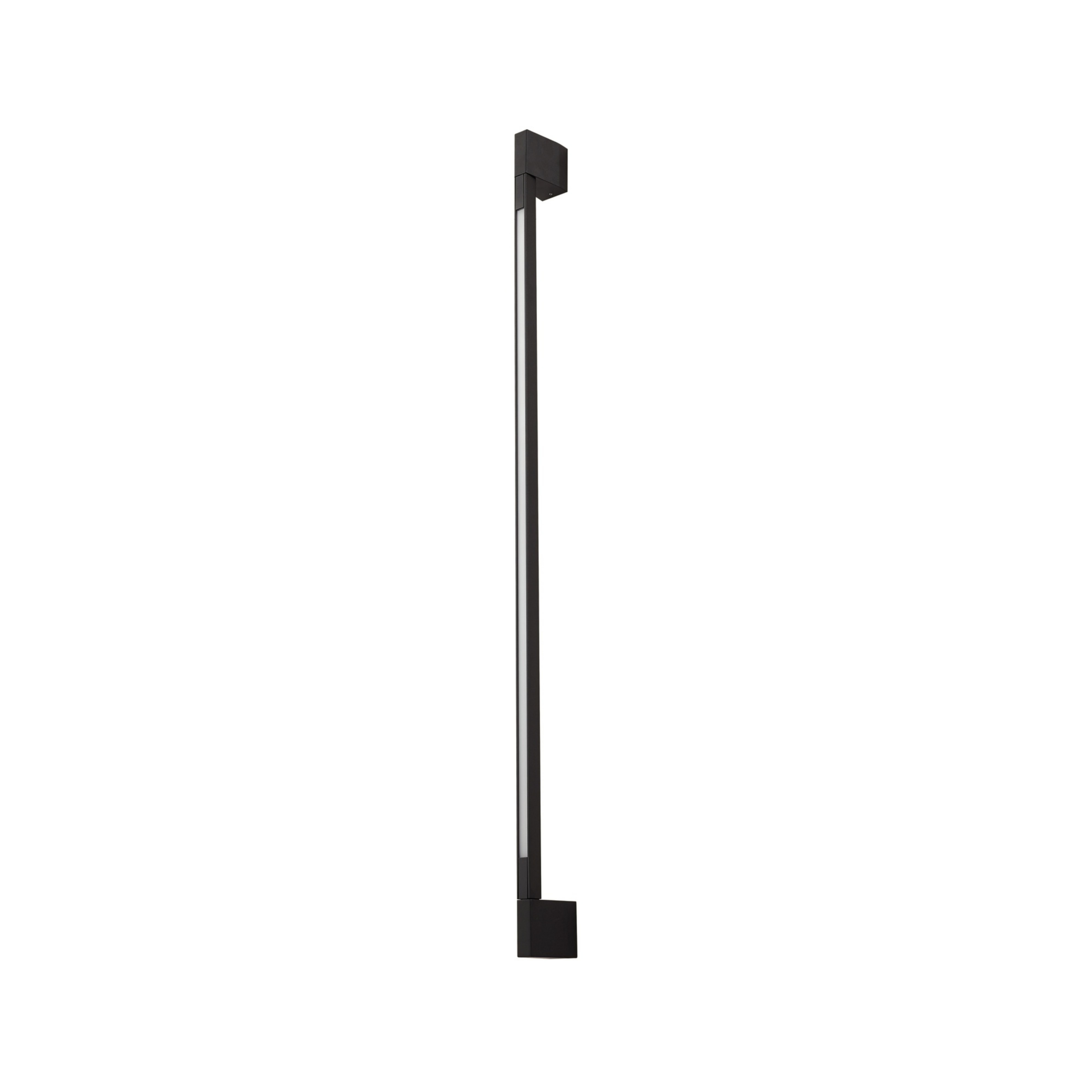 Candeeiro de parede LED Neano, 120 cm, preto, metal, IP54 - Lindby
