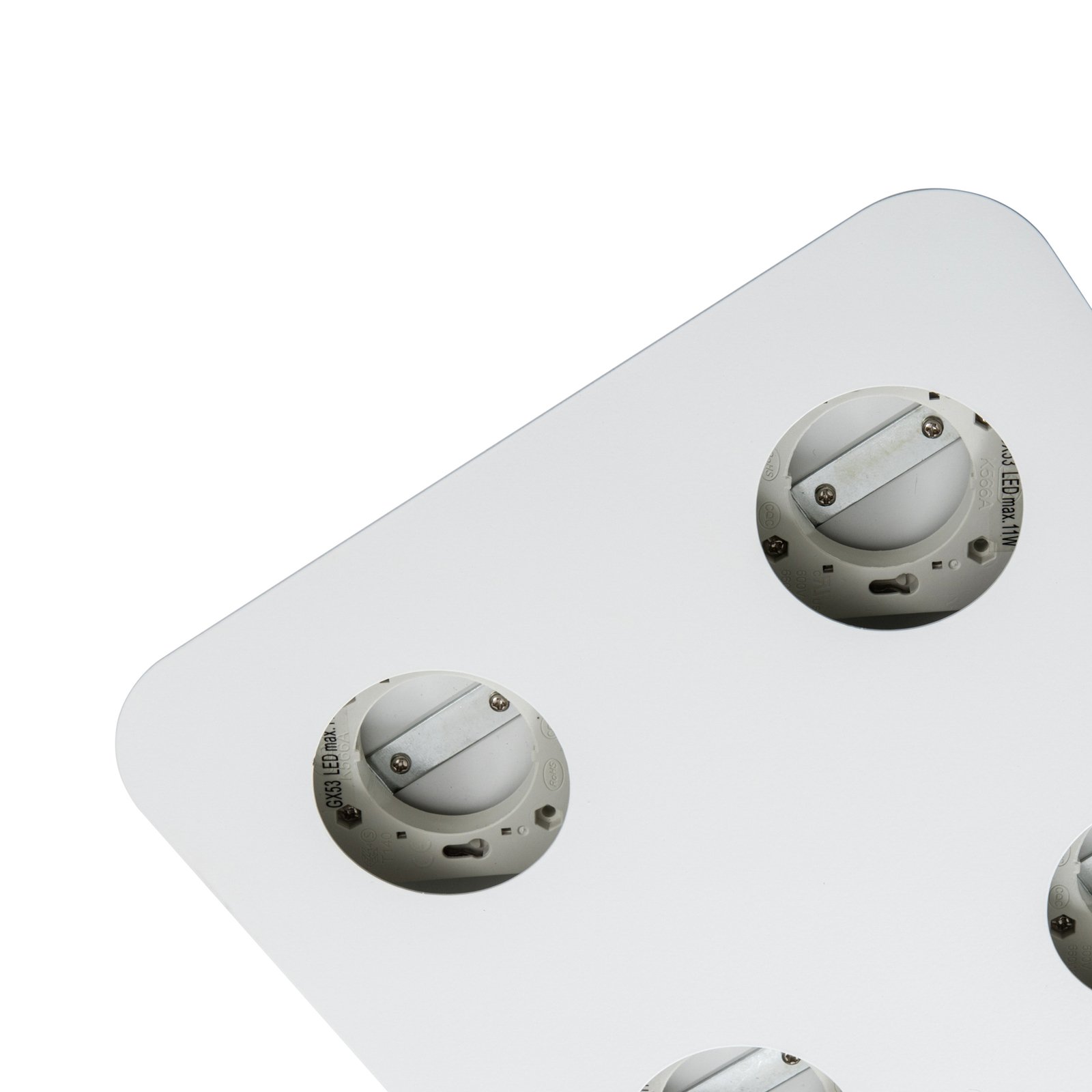 Plafoniera Lindby LED, 25 x 25 cm, bianco opaco
