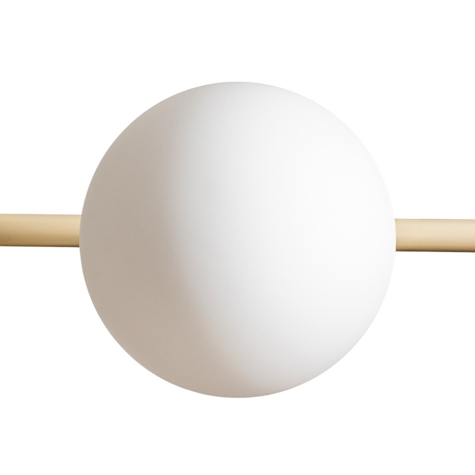 Závěsné světlo Dione, opálové/krémové, 6 žárovek