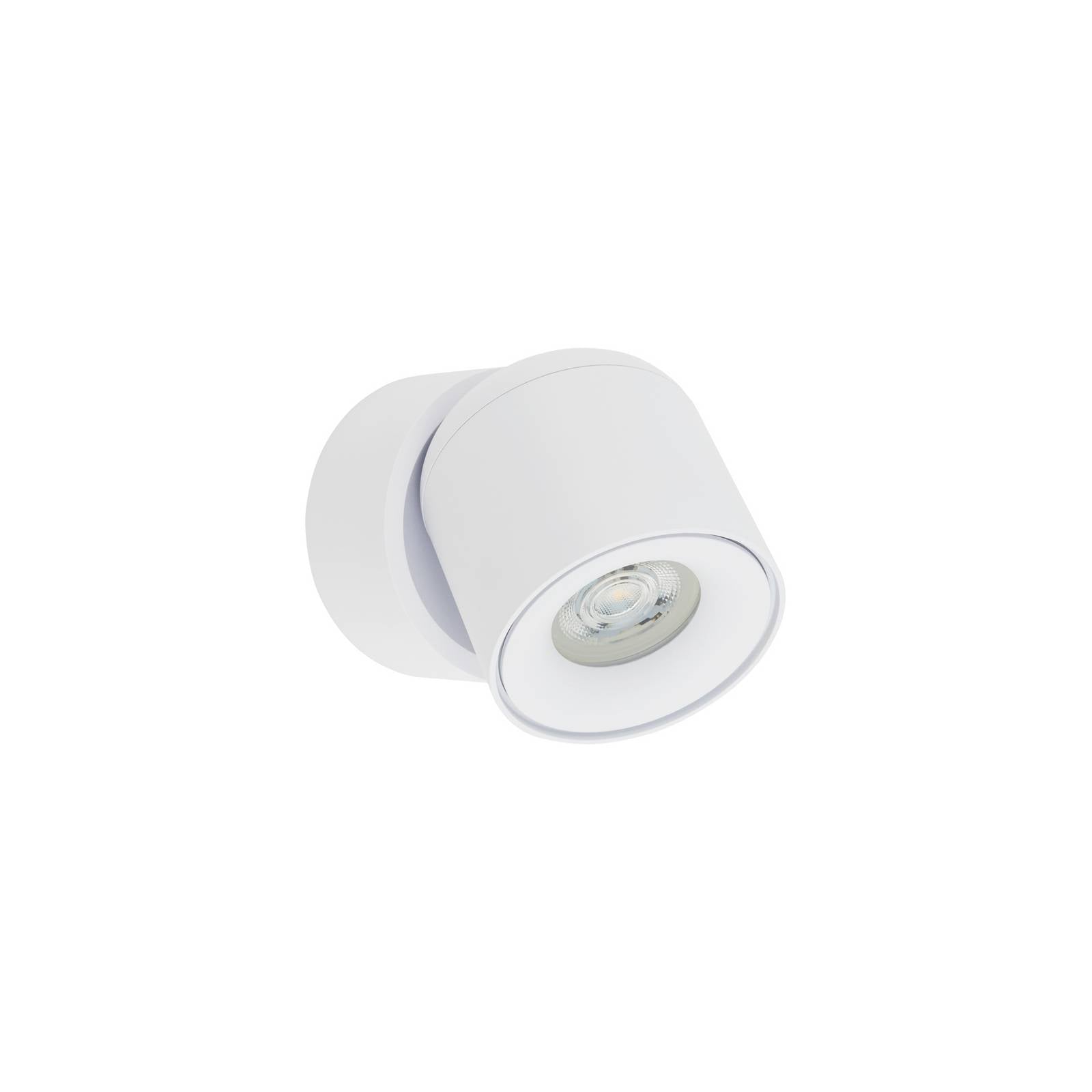 Deckenspot Oscar, weiß, Aluminium, Höhe 13,5 cm, GU10