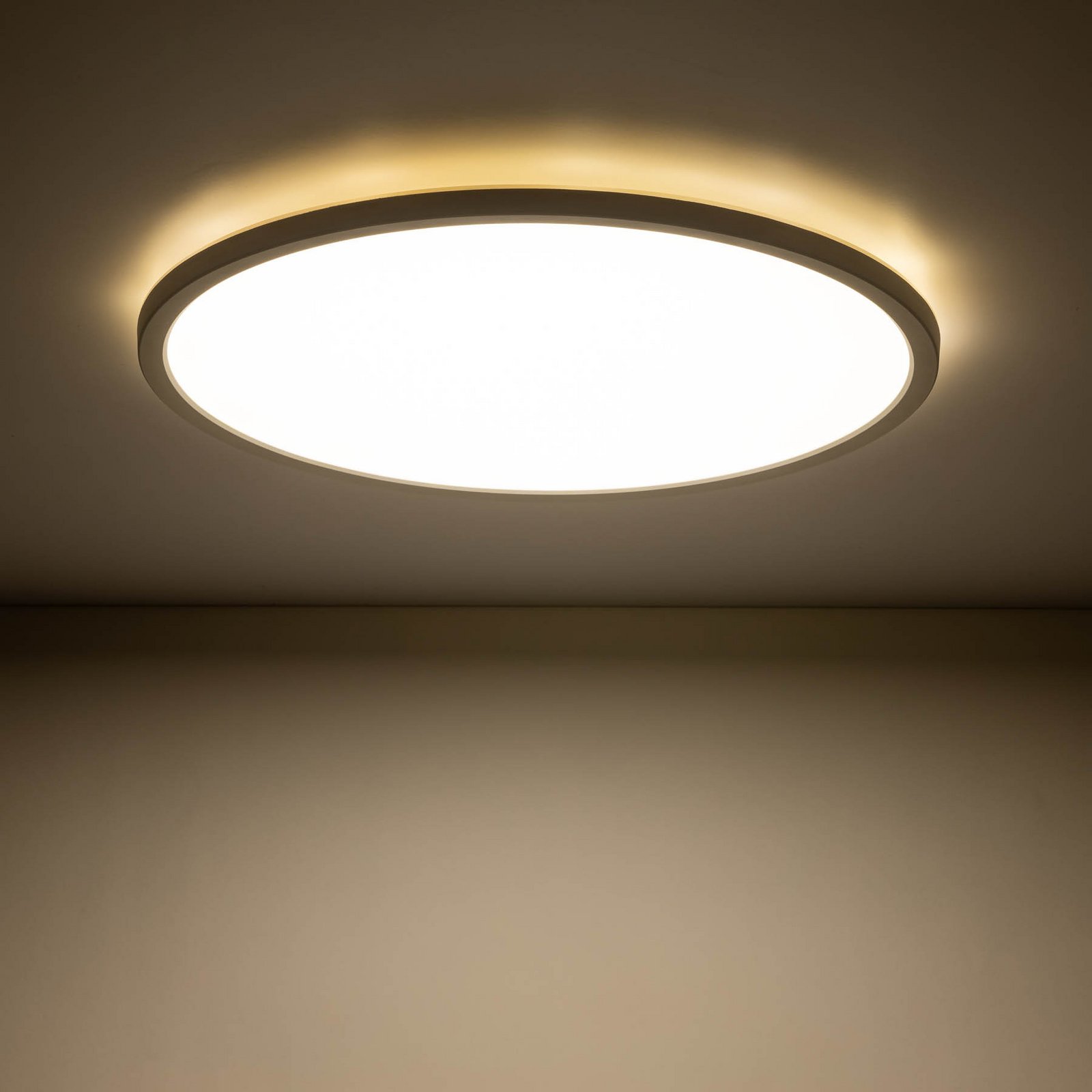 Aqua LED panel, Ø 30 cm, white, metal/plastic CCT dimmable