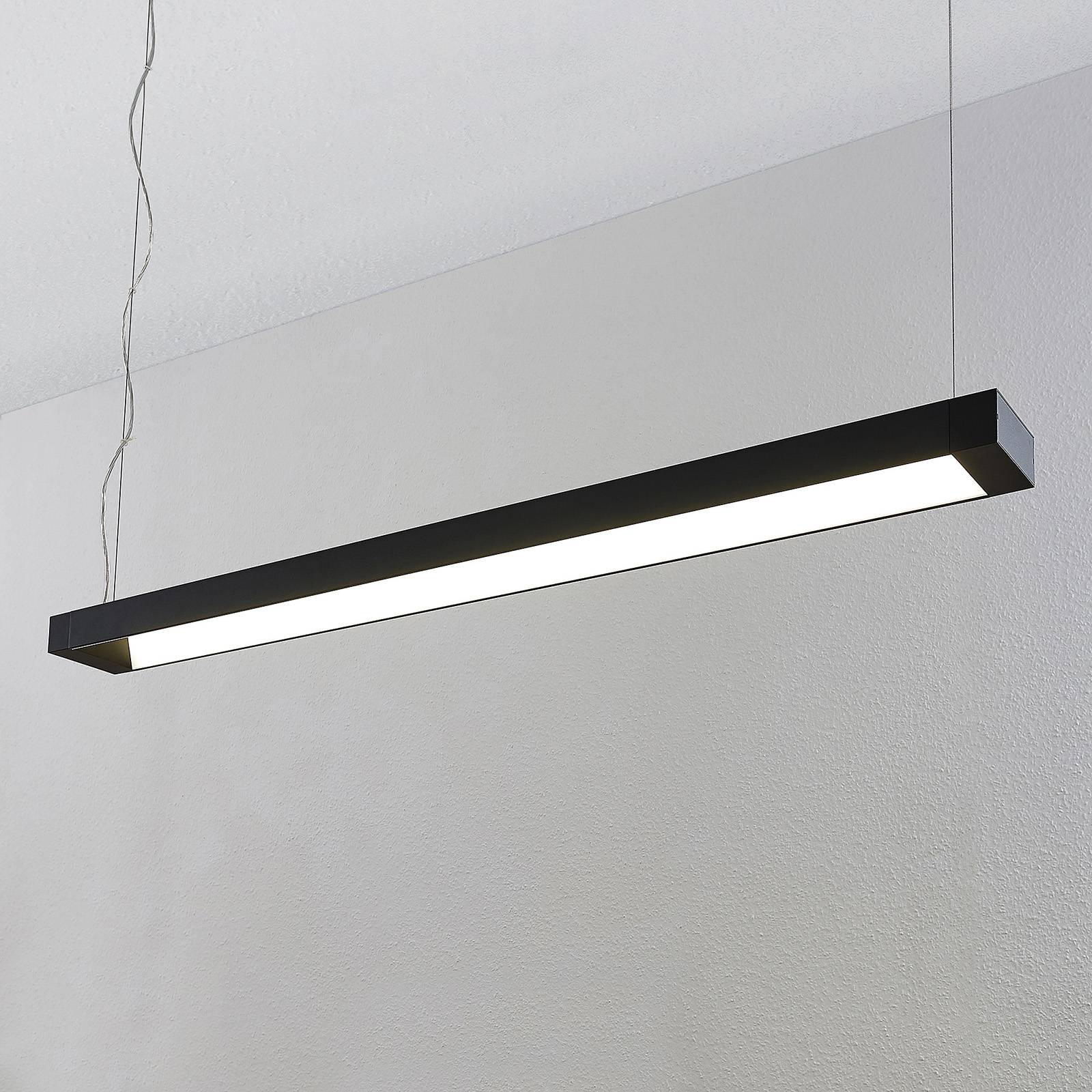 Arcchio lampa wisząca LED Cuna, czarna, 122cm, metal