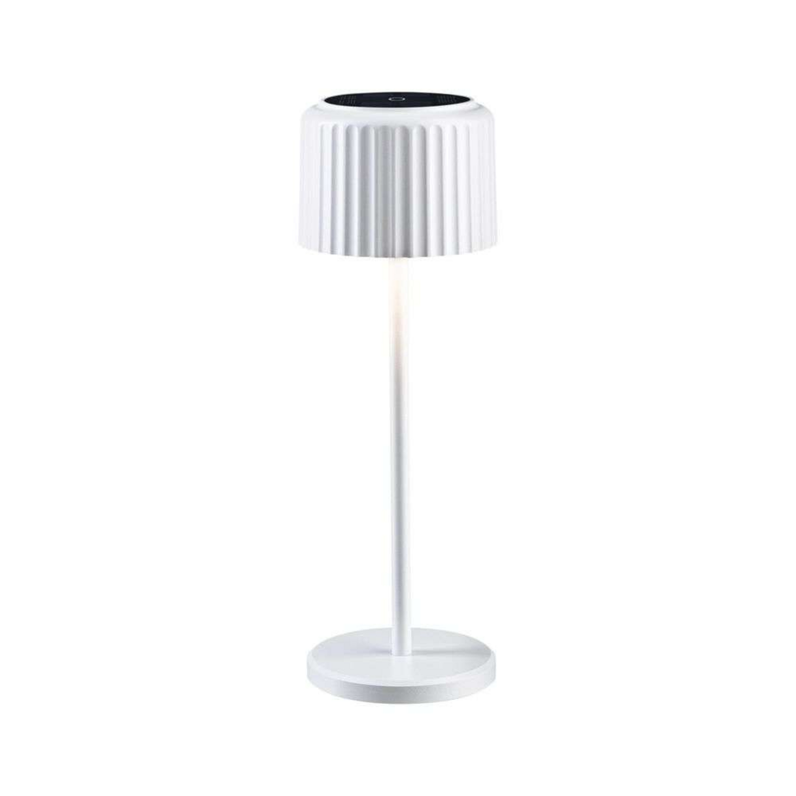 Else Solcelle Bordslampa w/USB-C Dim. IP44 Vit - Paulmann