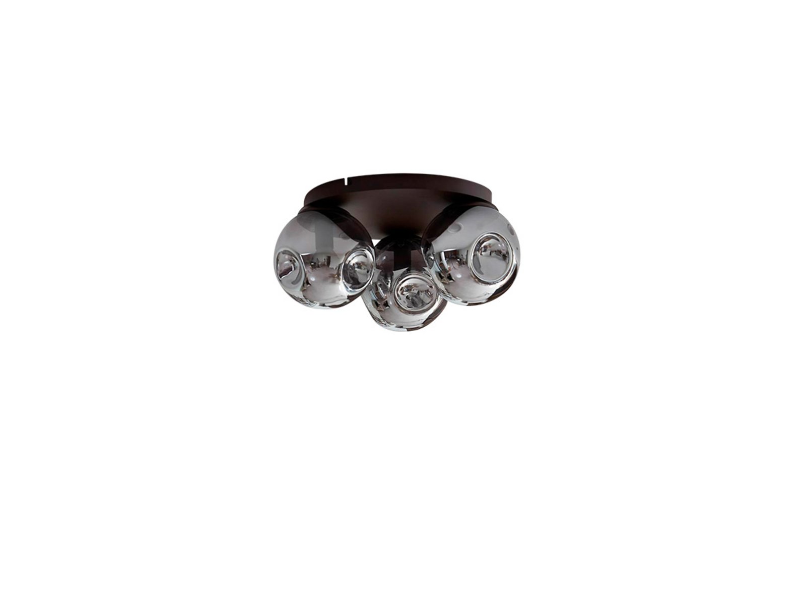 Valentina 3 Plafond Smoked Grey/Coffee - Lindby