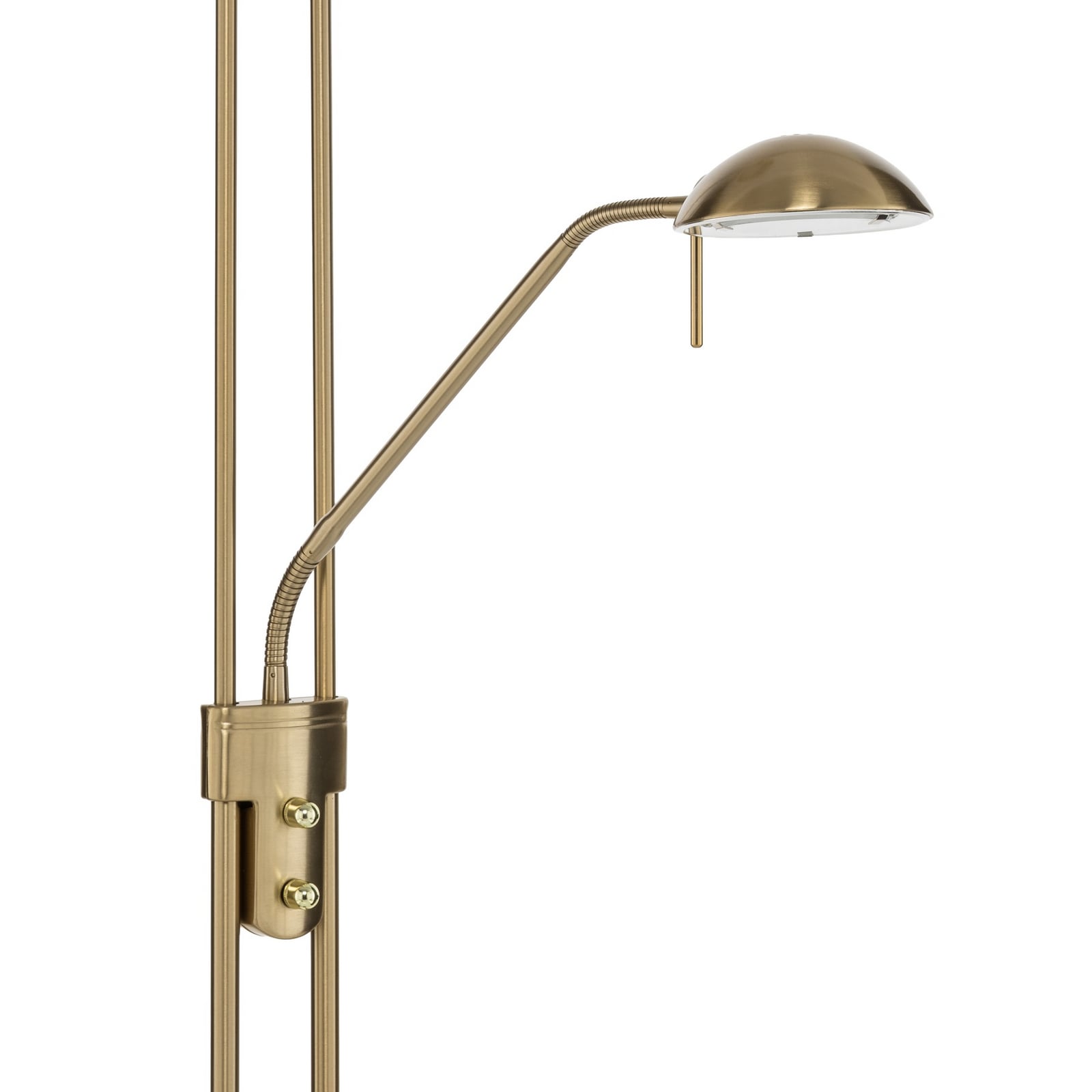 Lindby LED-Stehlampe Yveta, messing, Leselampe, dimmbar Lindby LED-Stehlampe Yveta, messing, Leselampe, dimmbar