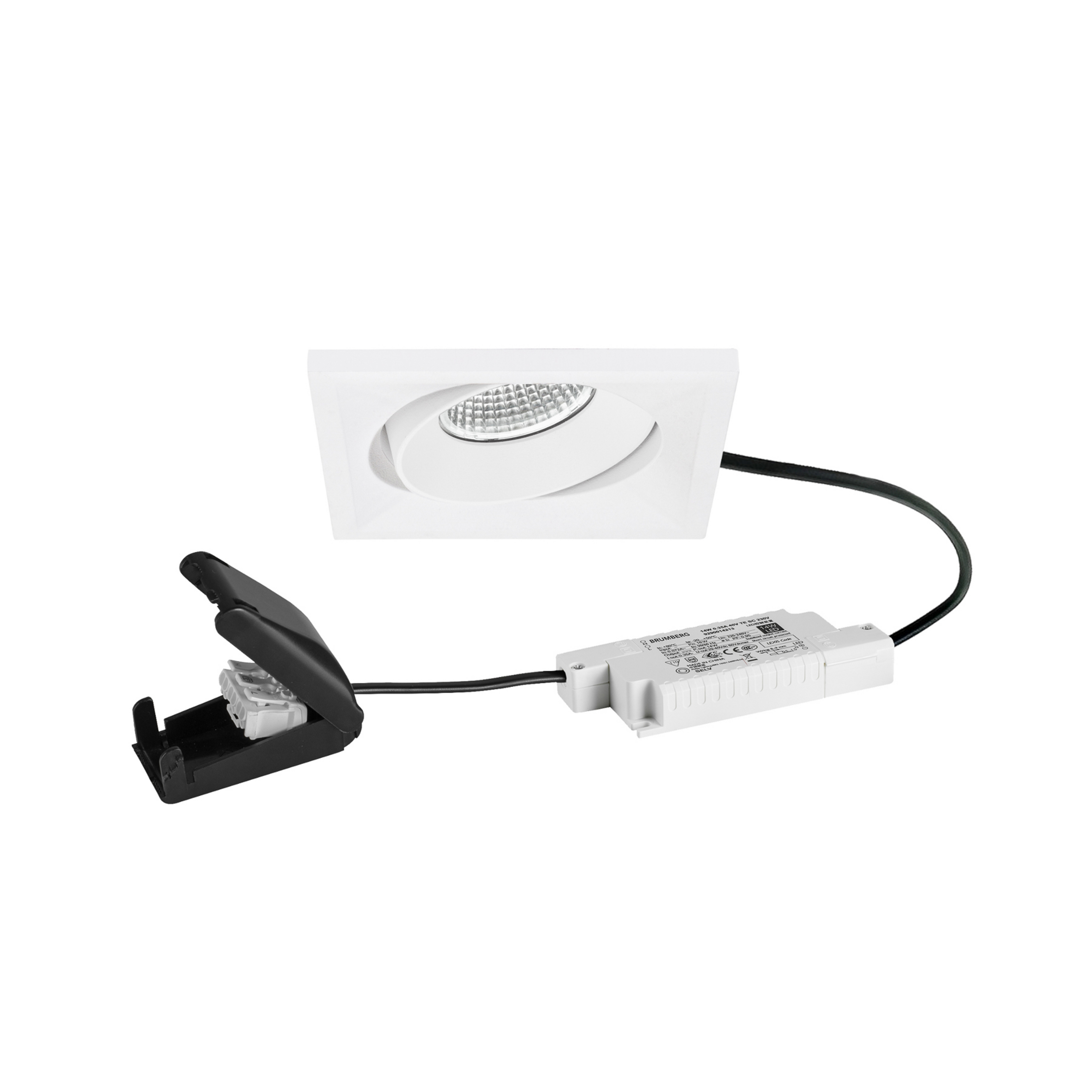 BRUMBERG Spot encastré LED BB38 RC boîte de raccordement blanc structuré