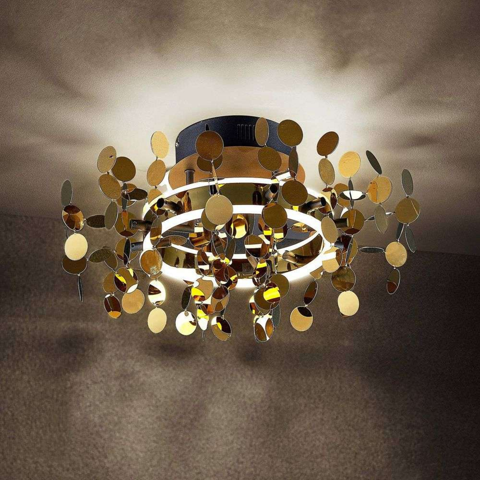 Glimmo LED Mennyezeti Lámpa Brass - Lucande