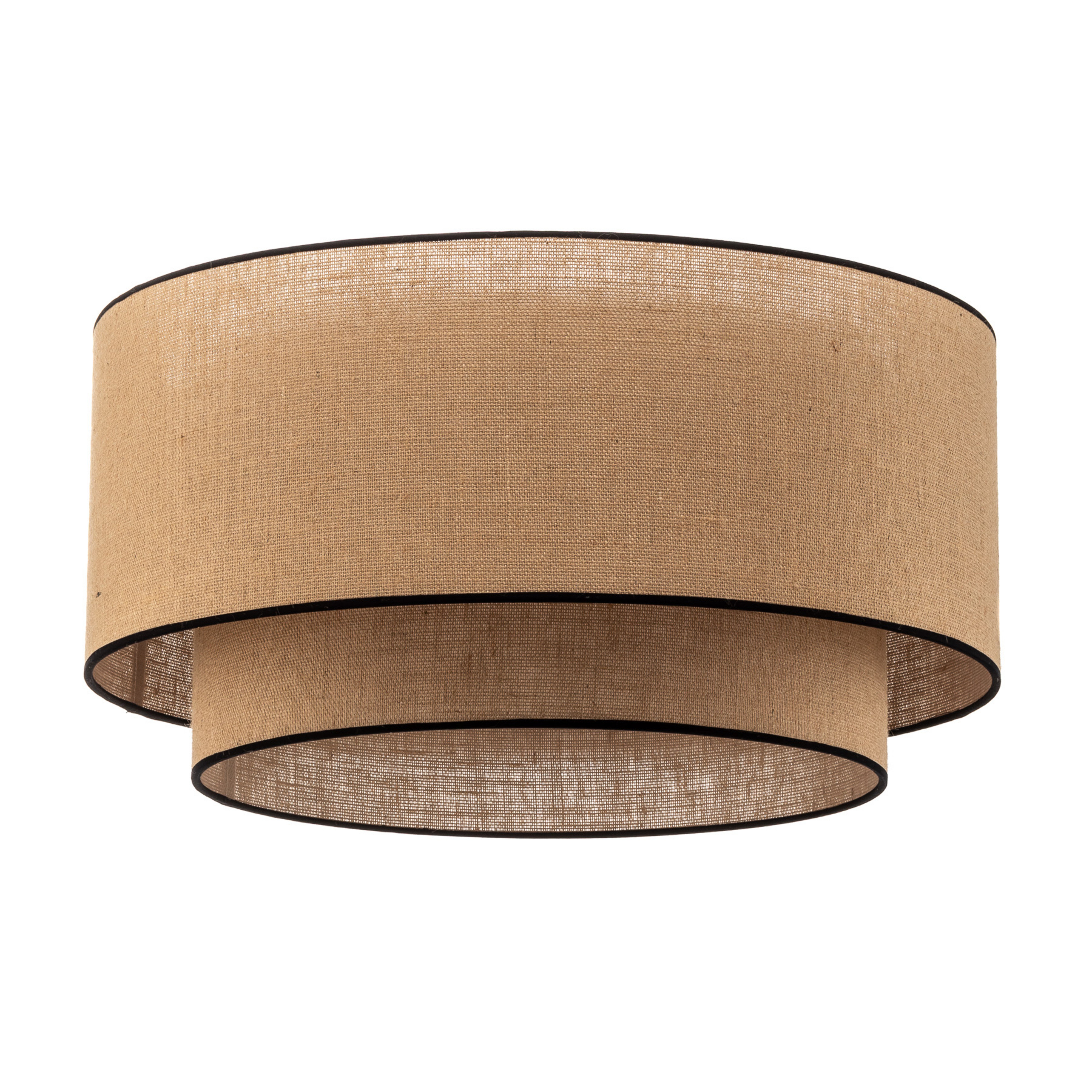 Boho Deckenleuchte Ø60 Jute/Schwarz - Euluna